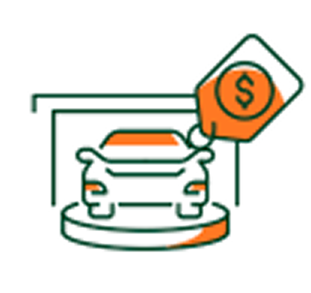 car with windows dollars